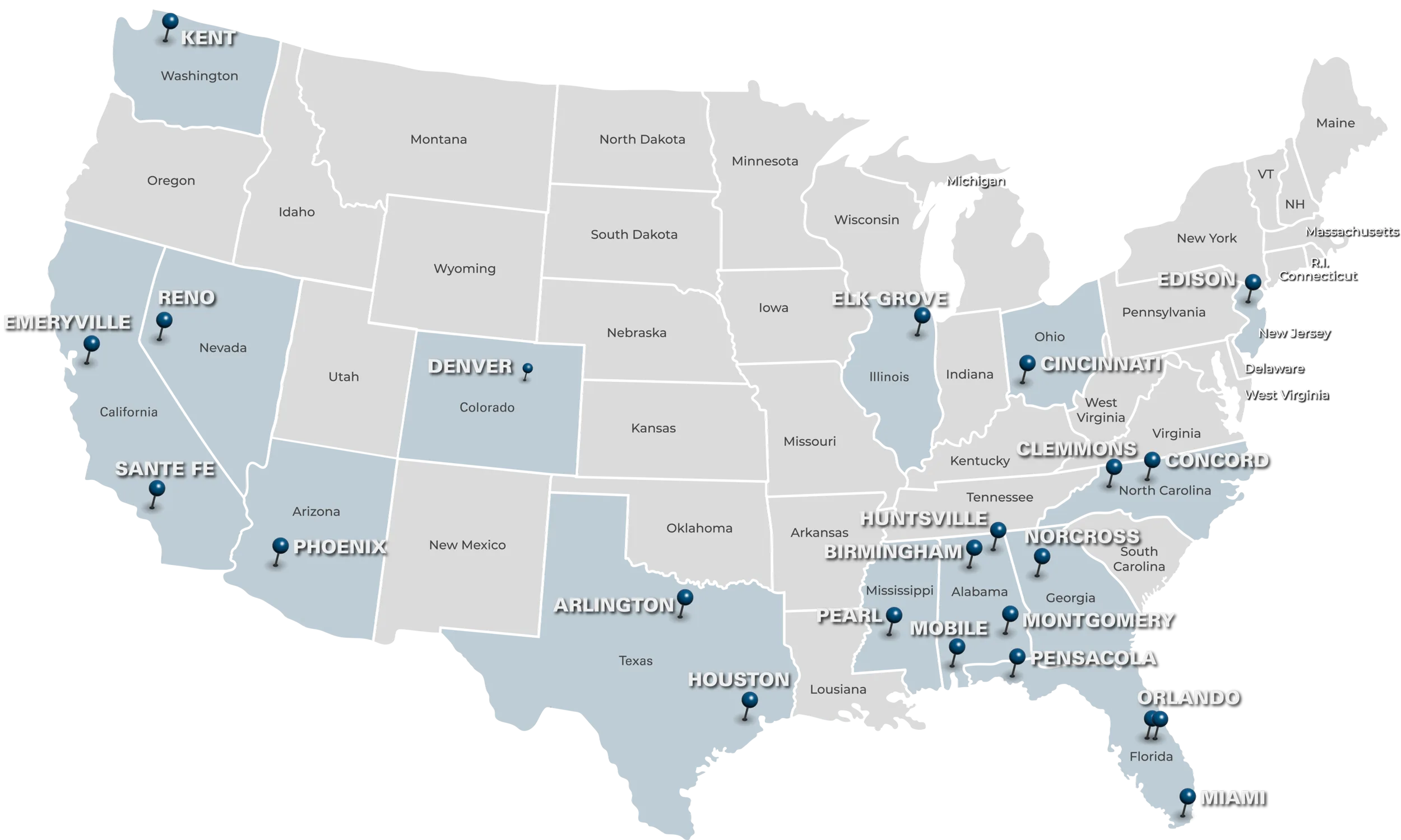 Locations Map